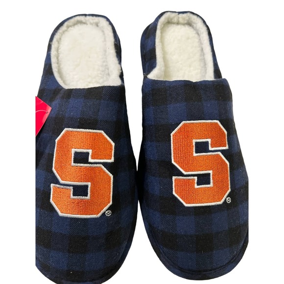 FOCO Men's Syracuse NCAA Sherpa Memory Foam Slippers L 11/12 - Picture 1 of 6